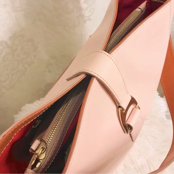 Dooney & Bourke Pink Ashby Bucket and Wallet